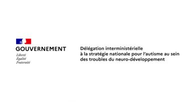 Logo de la délégation interministérielle à la stratégie nationale pour l'autisme au sein des troubles du neurodéveloppement