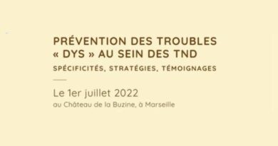 1er juillet, colloque FFDYS « Prévention des troubles DYS au sein des TND » à Marseille