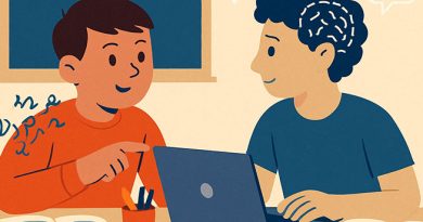 Travailler en binôme avec un élève DYS - Image générée par IA