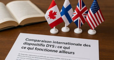Comparaison internationale des dispositifs DYS : ce qui fonctionne ailleurs - Image générée par IA