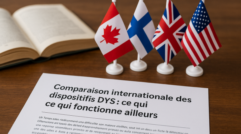 Comparaison internationale des dispositifs DYS : ce qui fonctionne ailleurs - Image générée par IA