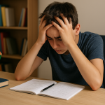 Dyslexie et stress chez les ados - Image générée par IA