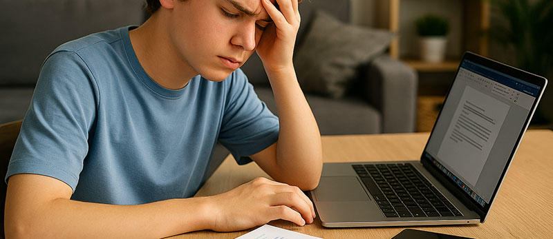 Adolescence et troubles DYS - Image générée par IA