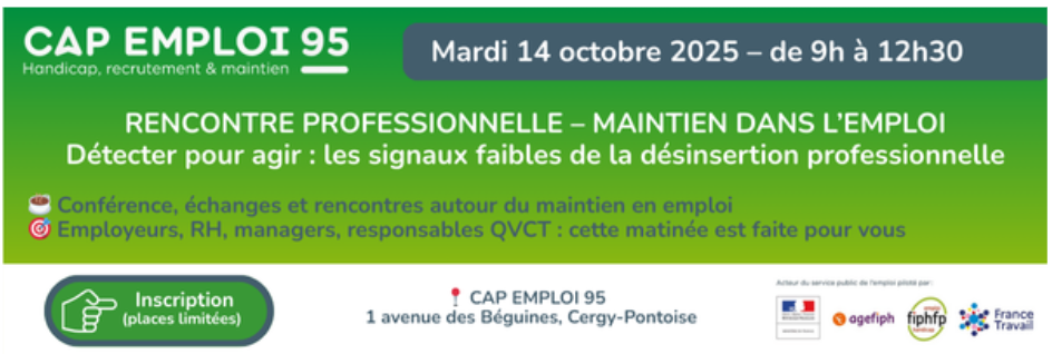 rencontre maintien dans l'emploi organisée par le Cap Emploi 95