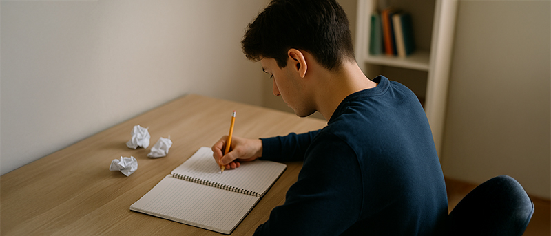 Dysgraphie, TDAH et haut potentiel : quand la surefficience intellectuelle masque les troubles DYS - Image générée par IA