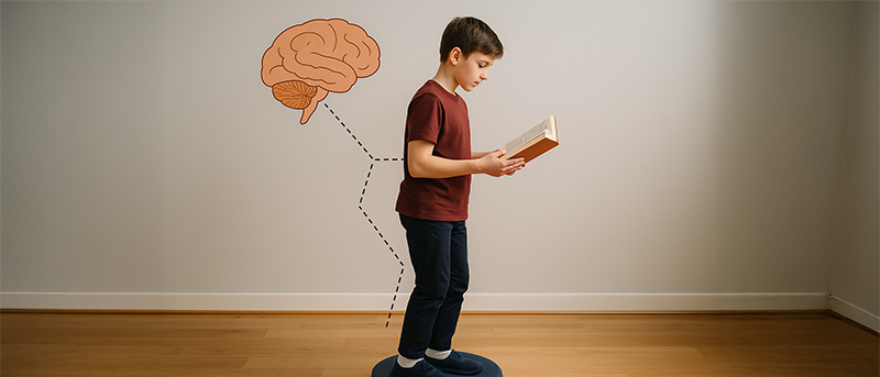 Étude dyslexie et posture - Image générée par IA