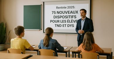 Rentrée 2025 et inclusion scolaire : 75 nouveaux dispositifs pour les élèves TND et DYS 75 mesures pour les DYS, rentrée 2025 - Image générée par IA