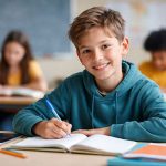 Élève dyslexique - Image créée par IA