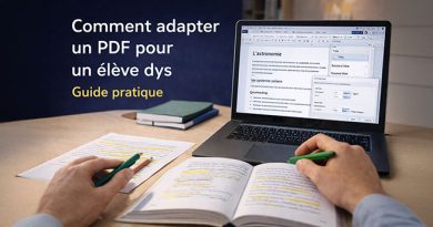 Adapter un document pour un élève dyslexique