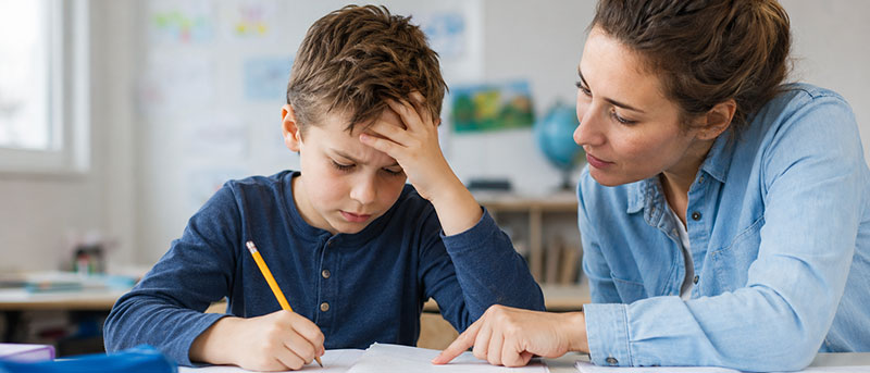 Difficultés scolaires - Image générée par IA