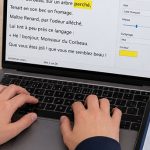 Bureau de travail assisté avec technologie - Image générée par IA